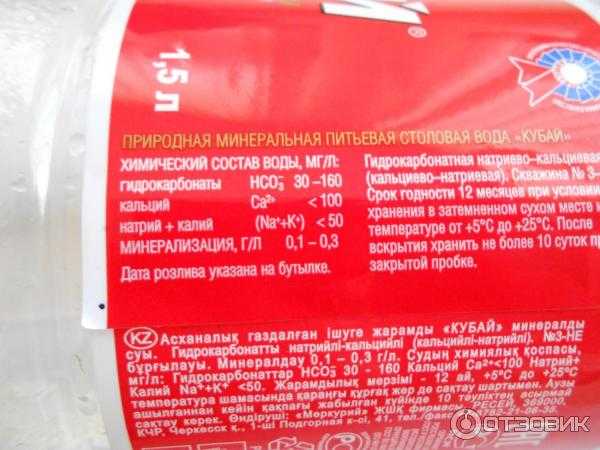 Кто является производителем воды кубай?