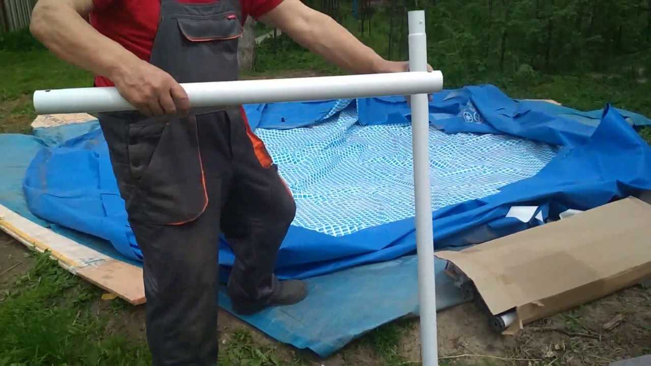 Как установить каркасный бассейн