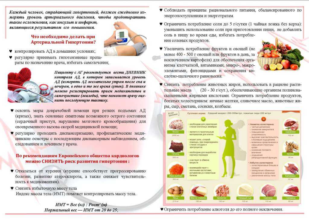 Каким должно быть питание при гипертонии?