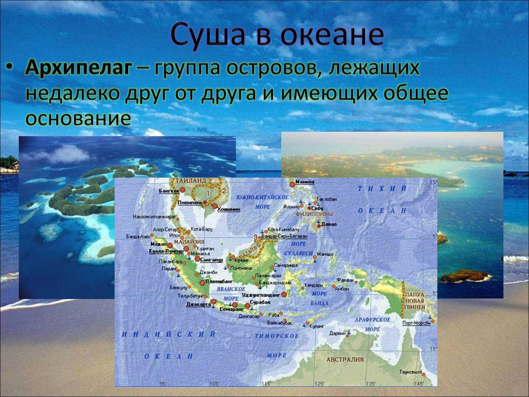 Крупнейшие острова и архипелаги нашей планеты