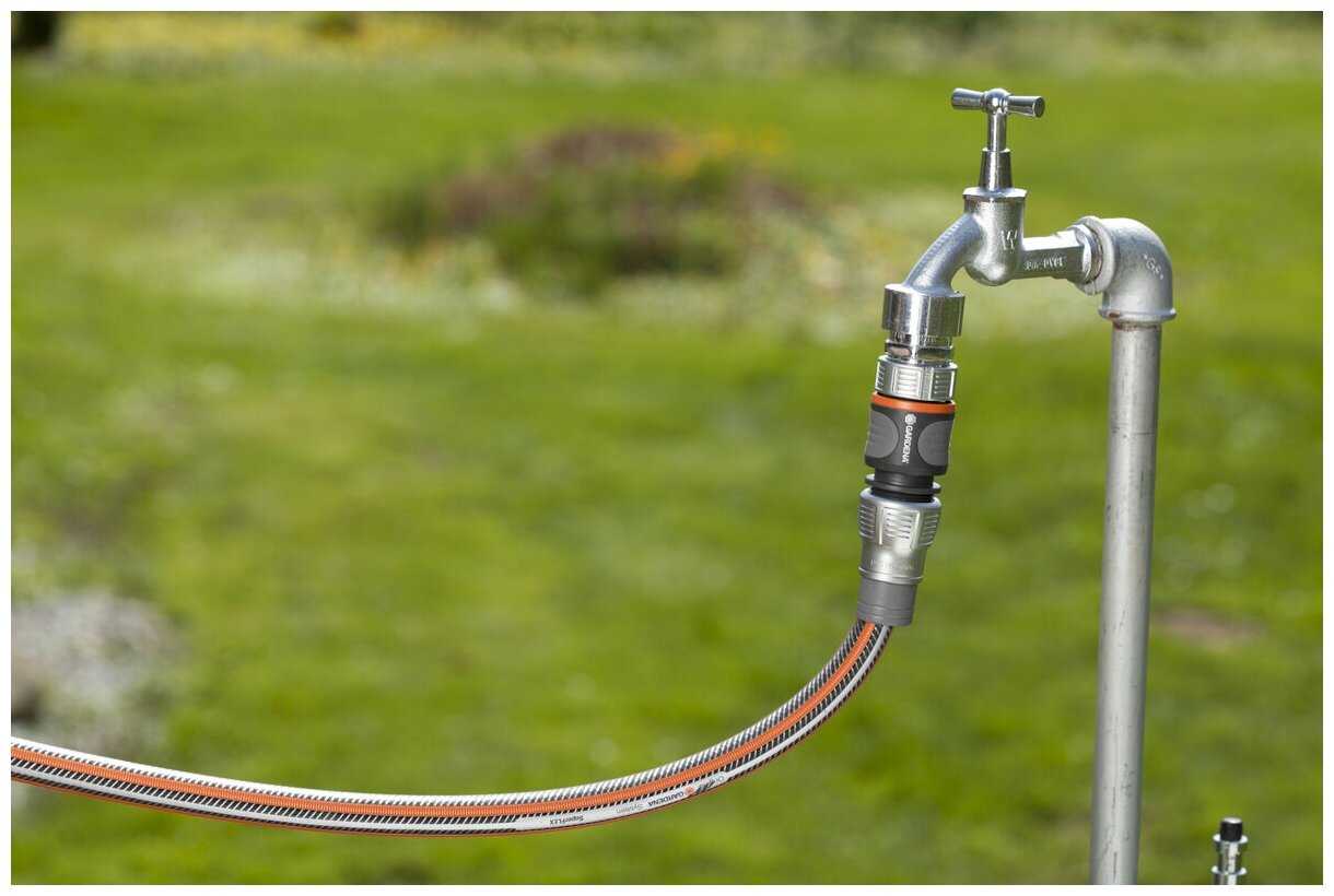 Подключение шланга для полива. как подсоединить садовый шланг к водопроводному крану на кухне шланг поливочный растягивающийся как подключить к крану