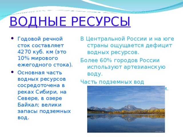 Топ-20 стран по запасам пресной воды!
