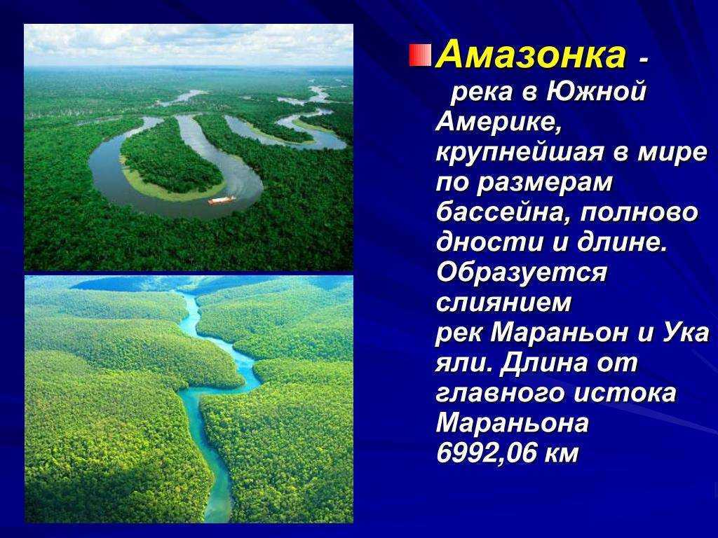 Характер течения реки амазонка: как зависит направление от рельефа, как влияет горная или равнинная местность