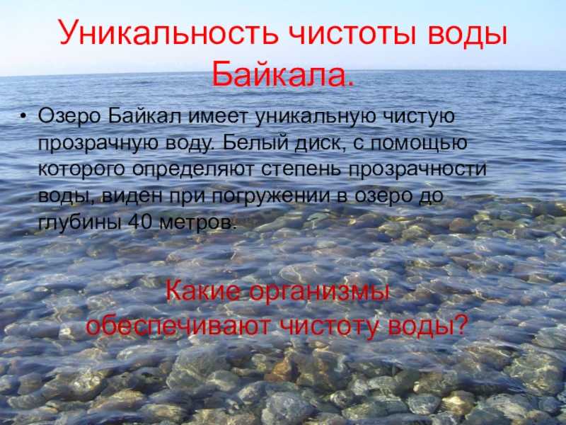 Хозяйственное использование озера байкал