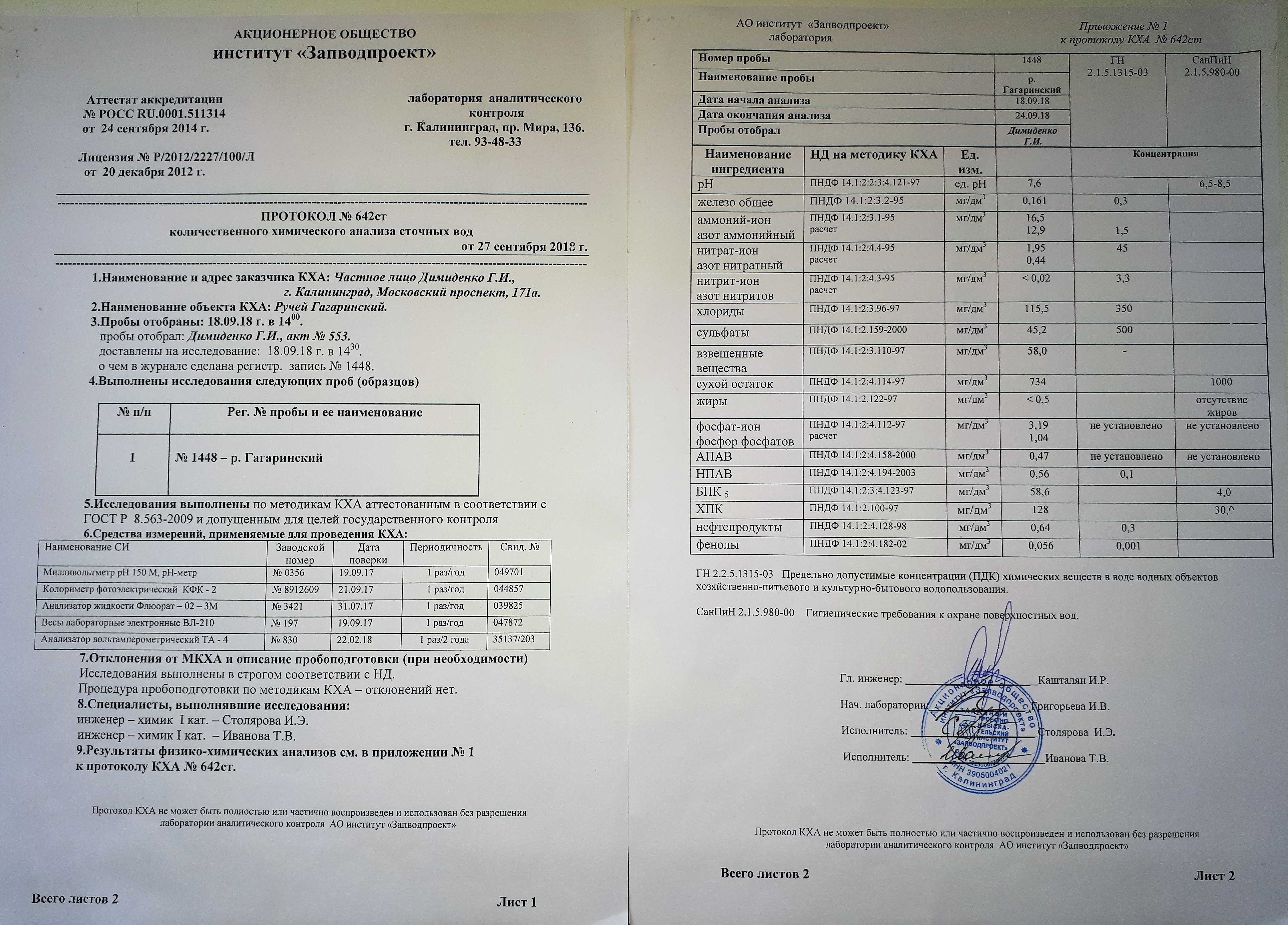 Правила отбора проб для анализа сточных вод Что регламентирует ГОСТ 31861 2012 Особенности химического, токсикологического, микробиологического и других методов Сколько составляет стоимость исследования и где можно провести
