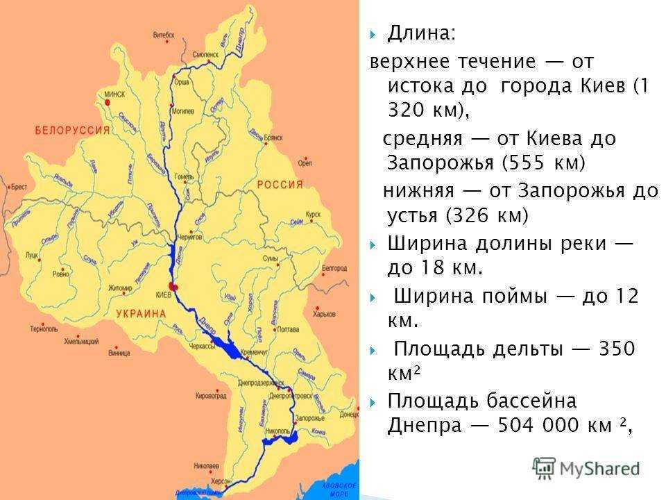 Река днепр