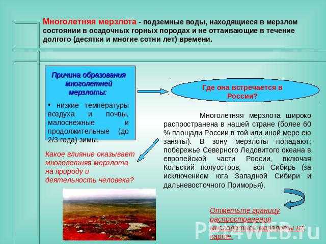 Подземные воды и ледники