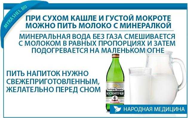Молоко с боржоми от кашля – классический рецепт, рекомендации