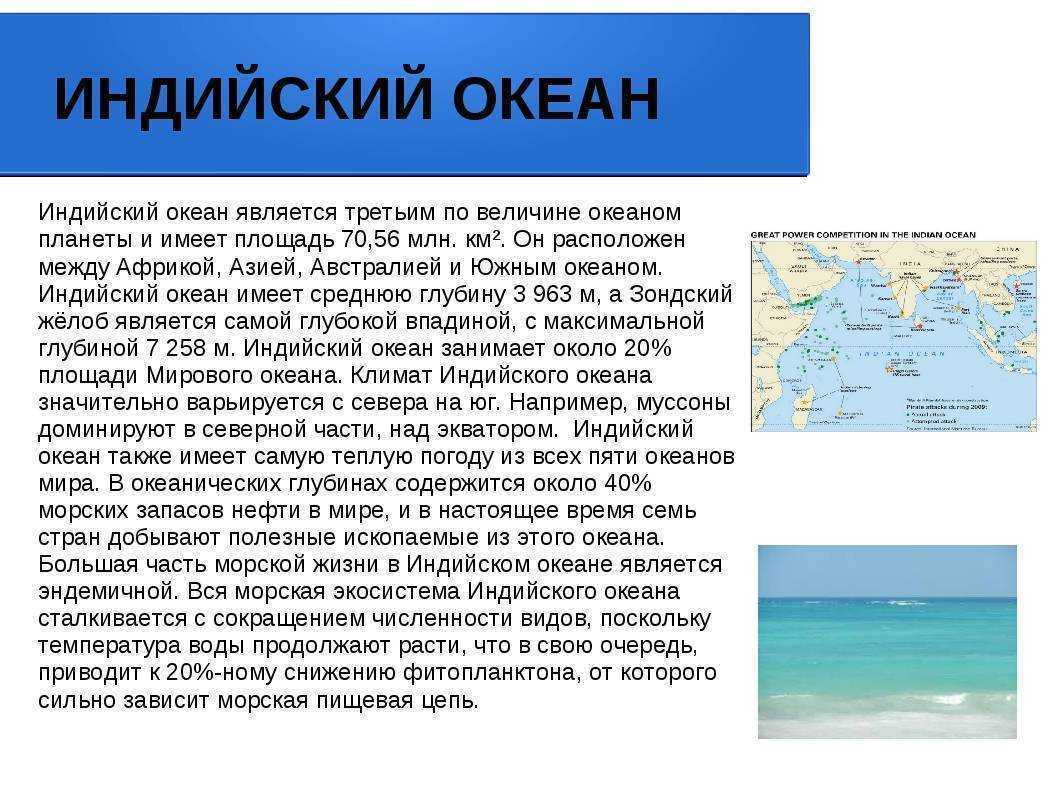 Тихий океан – площадь, глубина, соленость и граничащие океаны