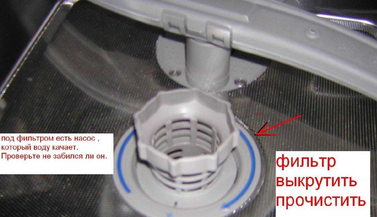 Стоит вода в посудомоечной машине bosch - что делать
