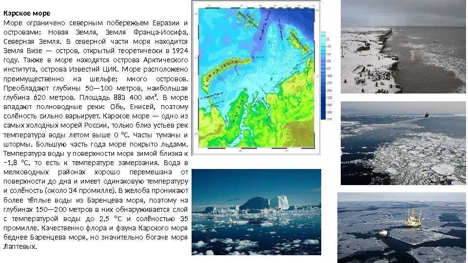 Моря, омывающие российские берега. карское море: российская история newsland