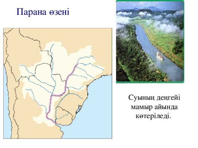 Река парана: характеристика, маршрут, устье, притоки