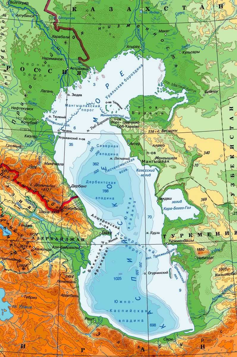 Каспийское море • большая российская энциклопедия - электронная версия
