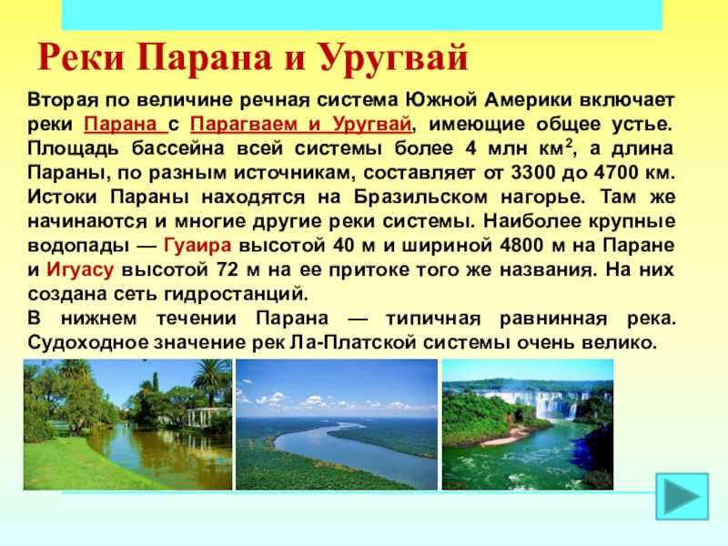 Река парана: характеристика, маршрут, устье, притоки - наука - 2024